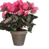Discount Mica Decorations Kunstpflanze Zyklamen im Topf Ø 30 cm x 30 cm Violett