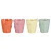 MICA Decorations Rico Senseo Becher Mehrfarbig 4 Stk. H 8 cm x Ø 7,5 cm< Geschirr