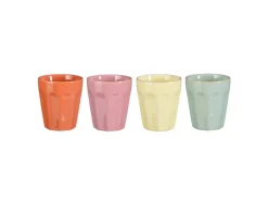 MICA Decorations Rico Senseo Becher Mehrfarbig 4 Stk. H 8 cm x Ø 7,5 cm< Geschirr