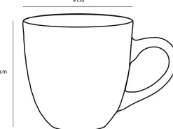 Mica Decorations Geschirr<Tasse Tabo Ø 9 cm x 9 cm Grün