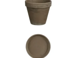 Clearance Mica Decorations Topf mit Schüssel Stan 11,5 cm x 13,5 cm 3-fach Sortiert Grau
