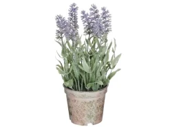 Hot MICA Kunstpflanze Lavendel in Topf 21,5 cm x Ø 12 cm Violett