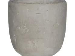 Mica Pflanzgefäß Jimmy Ø 11,5 cm Hellgrau< Töpfe