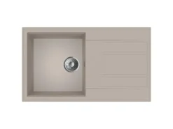 Discount Miló Einbauspüle Granitverbundstoff Luxuria 86 39 cm Beckenbreite Sand