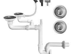 Miló Röhrensiphon-Set für Doppelbecken Ø 114 mm< Zubehör Für Küchenarmatur