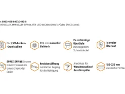 Miló Röhrensiphon-Set für Doppelbecken Ø 114 mm< Zubehör Für Küchenarmatur