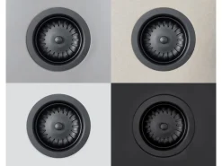 Miló Röhrensiphon-Set mit Exzenter Mattschwarz Ø 114 mm< Zubehör Für Küchenarmatur