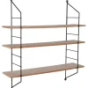 Mirrors & More Metall-Wandregal Ella mit Holz 60 cm x 62 cm x 14,5 cm< Küchenregale