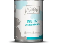 Mjamjam Nassfutter Zarte Ziege an Leckeren Möhrchen 400 g< Kühlschränke