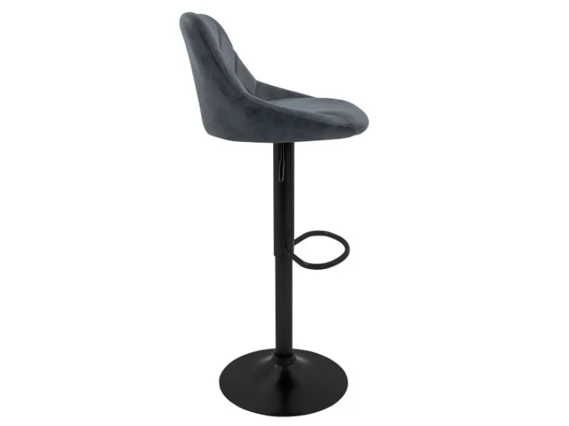 ML-Design Kücheninseln<Barhocker 4Er Set Bezug aus Kunstleder Anthrazit Gepolsterter Barstuhl