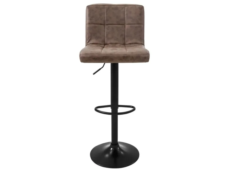 ML-Design Kücheninseln<Barhocker 4Er Set Bezug aus Kunstleder Braun Gepolsterter Barstuhl