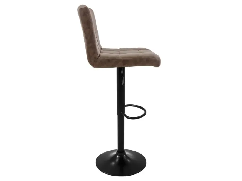 ML-Design Kücheninseln<Barhocker 4Er Set Bezug aus Kunstleder Braun Gepolsterter Barstuhl
