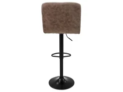 ML-Design Kücheninseln<Barhocker 4Er Set Bezug aus Kunstleder Braun Gepolsterter Barstuhl