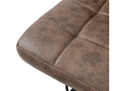 ML-Design Kücheninseln<Barhocker 4Er Set Bezug aus Kunstleder Braun Gepolsterter Barstuhl