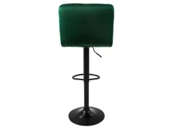 Discount ML-Design Barhocker 2Er Set aus Samt Grün Gepolsterter Barstuhl mit Rückenlehne