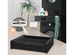 ML-Design Verbindungsrahmen für Waschmaschine mit Ausziehbarer Schublade Stahl< Waschmaschinen