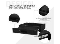 ML-Design Verbindungsrahmen für Waschmaschine mit Ausziehbarer Schublade Stahl< Waschmaschinen