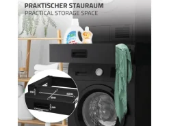 ML-Design Verbindungsrahmen für Waschmaschine mit Ausziehbarer Schublade Stahl< Waschmaschinen