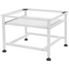 ML-Design Waschmaschinen<Waschmaschinen-Untergestell Ausziehbarer Ablage Weiß 62,5x53,5x45 cm