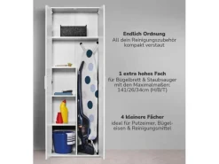 mokebo Besenschrank in Der Lange Haushaltsschrank Putzschrank oder Mehrzweckschrank< Küchenschränke