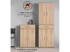 mokebo Midischrank in Braun Der Praktische Mehrzweckschrank oder Aufbewahrungsschrank< Küchenschränke