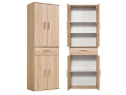 mokebo Schrank in Braun Der Praktische Mehrzweckschrank oder Aufbewahrungsschrank Eiche
