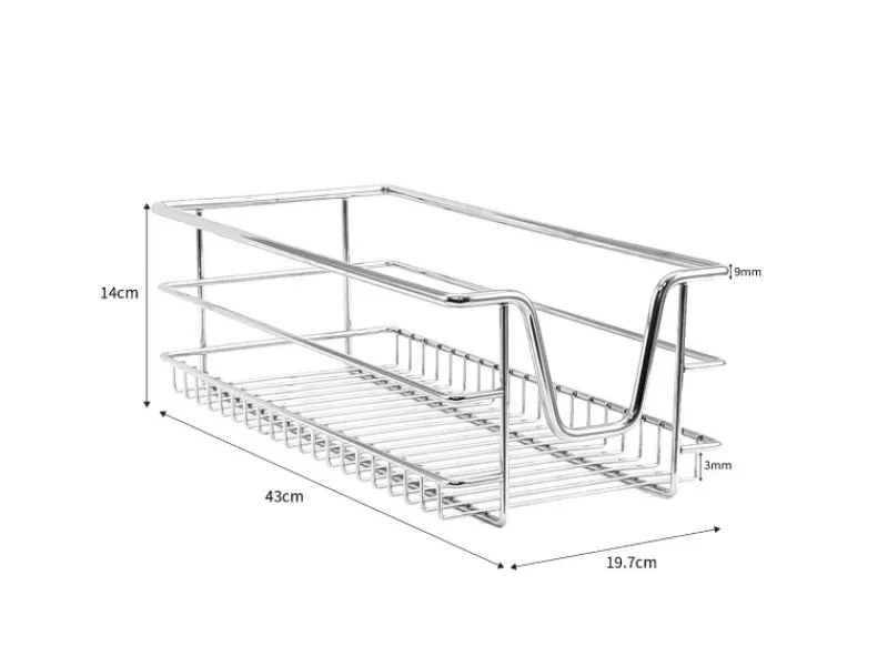 Monstershop 3 x Ausziehbare Küchenschublade Für 30cm Breite Schränke< Vorratsbehälter|Küchenschränke