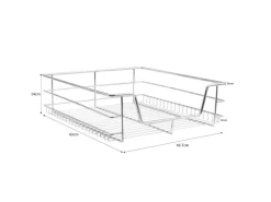 Discount Monstershop 4 x Teleskopschublade Ausziehbare Küchenschublade (60cm)