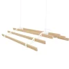 Monstershop 0.9m Weißfarbener 6-Latten-Wäscheständer mit Deckenrollen< Wäschetrockner