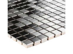 Mosaik Metall Edelstahl 30 cm x 30 cm< Küchenrückwände