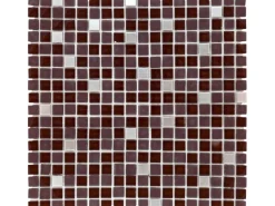Küchenrückwände<Mosaikmatte Glas Naturstein Edelstahl 30 cm x 30 cm