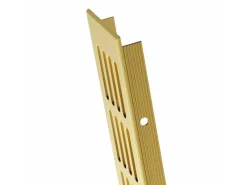 New MS Beschläge Lüftungsgitter 60 x 400 mm Aluminium Gold Eloxiert
