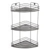 MSV Küchenregale<Eck-Regal Kery Stahl 20 cm x 20 cm x 41 cm Mattschwarz