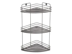 MSV Küchenregale<Eck-Regal Kery Stahl 20 cm x 20 cm x 41 cm Mattschwarz