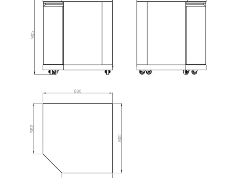 MyOutDoorKitchen Eckmodul Large Stainless Collection< Kücheninseln