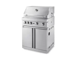 MyOutDoorKitchen Freistehender Gasgrill mit 4 Brennern und Infrarotbrenner Stainless Collection< Pfannen