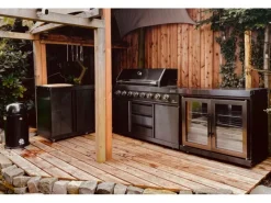 MyOutDoorKitchen Modul mit Schrank Black Collection< Kücheninseln