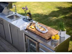 MyOutDoorKitchen Kühlschränke<Modul mit Kühlschrank und Aufbewahrungsschrank Stainless Collection