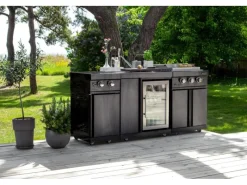 MyOutDoorKitchen Teppanyaki Modul Black Collection< Pfannen