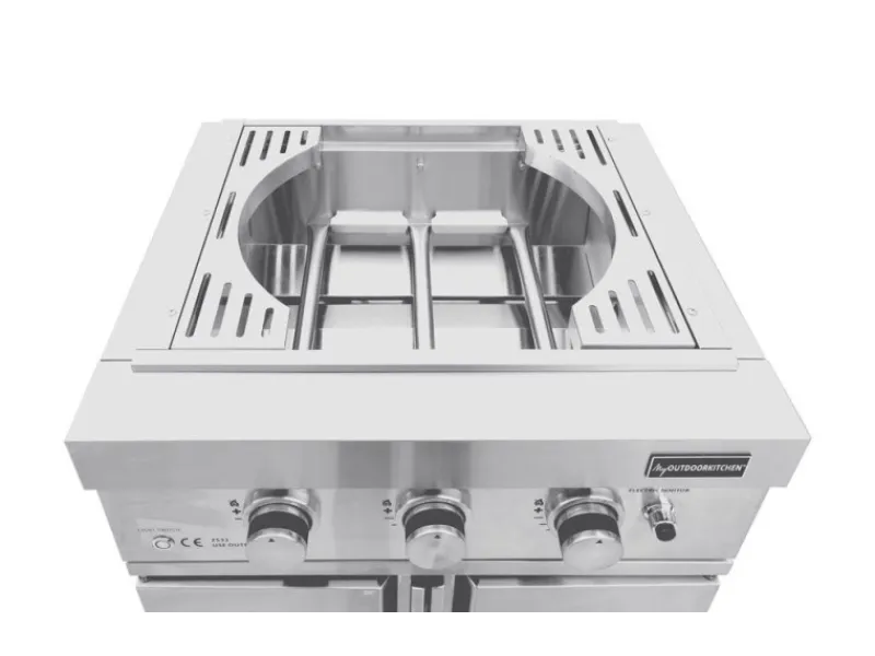 MyOutDoorKitchen Teppanyaki Modul Stainless Collection< Pfannen|Kochfelder
