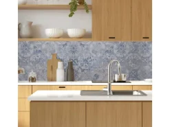 Küchenrückwände|Kochfelder<MySpotti Küchenrückwand Profix Cucina Vintage Fliese 160 x 60 cm Blau-Grau