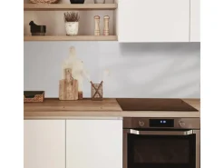 Küchenrückwände<MySpotti Küchenrückwand Profix Cucina Leaves Shadow 160 x 60 cm Weiß-Grau