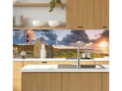 MySpotti Küchenrückwand Profix Cucina Leuchtturmpanorama 100 x 60 cm Düne< Küchenrückwände