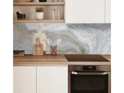 MySpotti Küchenrückwand Profix Cucina Stig 270 x 60 cm Grau Marmoriert< Küchenrückwände