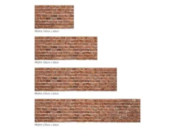 Online MySpotti Küchenrückwand Profix Cucina Brick Wall 270 x 60 cm Ziegelrot