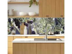 MySpotti Küchenrückwand Profix Cucina Olivenbaum 210 x 60 cm Violettfarben< Küchenrückwände