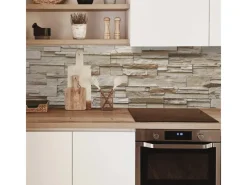 MySpotti Küchenrückwand Profix Cucina Rustical Bricks 270 x 60 cm Stein Hell< Küchenrückwände