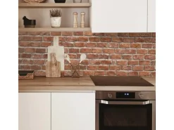 Küchenrückwände<MySpotti Küchenrückwand Profix Cucina Brick Wall 210 x 60 cm Ziegelrot