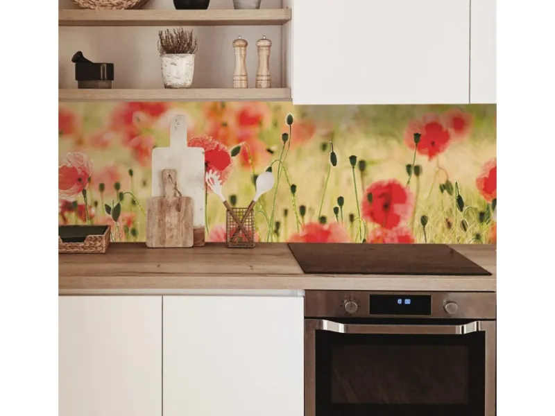 MySpotti Küchenrückwand Profix Cucina Mohnet 100 x 60 cm Mohnblüte< Küchenrückwände