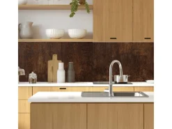 Küchenrückwände<MySpotti Küchenrückwand Profix Cucina Metall Korridiert 160 x 60 cm Rostbraun